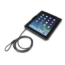 Load image into Gallery viewer, Anti-Theft Case  CTA Impact Resistant Case with Built-in Stand with Steel Core Security Cable Lock for iPad (Gen. 1-6), iPad Air (1 &amp; 2), and iPad Pro 9.7 (PAD-ATC) - Black
