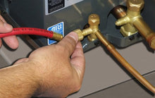 Load image into Gallery viewer, Uniweld UNF3 Nitrogen Flow Indicator with 1/4-Inch Female Flare Inlet Connection and 1/4-Inch Male Flare Outlet Connection
