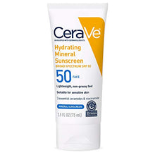 Load image into Gallery viewer, CeraVe 100% Mineral Sunscreen SPF 50 | Face Sunscreen with Zinc Oxide &amp; Titanium Dioxide for Sensitive Skin | 2.5 oz, 1 Pack (Packaging May Vary)
