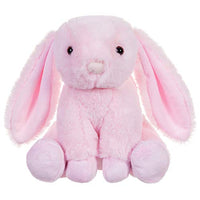 OYFNZI Stuffed Rabbit Plush Stuffed Bunny with Floppy Ears Sitting Lovely Bunny Rabbit Stuffed Animal, Soft Cuddly, Perfect for Girls Boys Newborn, Pink, 8''