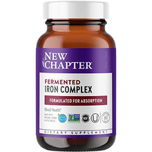 Load image into Gallery viewer, Iron Supplement, New Chapter Fermented Iron Complex with Organic Whole-Food Ingredients + One Daily Non-Constipating Dose- 60 Count (Pack of 1), 2 Month Supply
