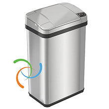 Load image into Gallery viewer, iTouchless 4 Gallon Sensor Trash Can with Odor Filter and Fragrance, Touchless Automatic Stainless Steel Waste Bin, Perfect for Office and Bathroom
