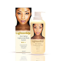LightenUp Anti-Aging Body Lotion 400ml - Formulated to Fade Dark Spots, Anti-Aging and Anti-Oxidant Properties, with Argan Oil and Shea Butter