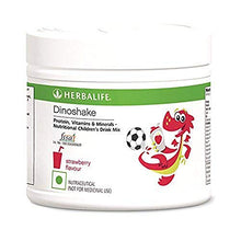 Load image into Gallery viewer, HerbalLife Dinoshake Strawberry flavour 200 gram for kidz nutriotions and helps in growth
