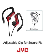 Load image into Gallery viewer, JVC HAEBR80R Sports Clip Headphones (Red)
