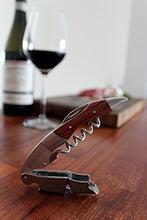 Load image into Gallery viewer, Barvivo Professional Waiters Corkscrew This Wine Opener is Used to Open Beer and Wine Bottles by Waiters, Sommelier and Bartenders Around The World. Made of Stainless Steel and Natural Rosewood.
