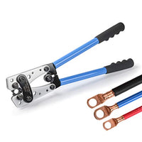 IWISS Cable Lug Crimping Tool for Heavy Duty Wire Lugs,Battery Terminal,Copper Lugs AWG 8-1/0