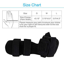Load image into Gallery viewer, REAQER Stroke Hand Brace Soft Resting Hand Splint Support Finger Wrist Immobilizer for Stroke Hand Pain Tendinitis Sprain Fracture Arthritis Dislocation (L, Right)

