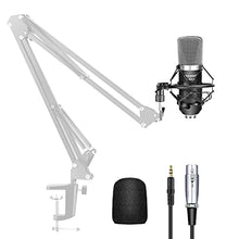 Load image into Gallery viewer, Neewer NW-700 Professional Studio Broadcasting &amp; Recording Condenser Microphone (1)NW-700 Condenser Microphone (1)Metal Microphone Shock Mount (1)Ball-type Anti-wind Foam Cap (1)Microphone Audio Cable
