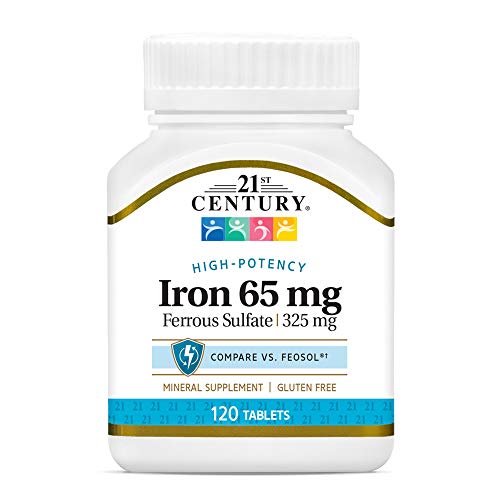 21st Century, Iron 65 mg 120 Tablets