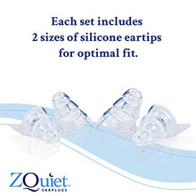 Load image into Gallery viewer, ZQuiet Noise Reduction High Fidelity Ear Plugs - Hearing Protection for Noise Sensitivity Conditions (Premium Gift Box and Travel Storage Case), Two Sizes Included
