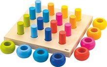 Load image into Gallery viewer, HABA Palette of Pegs - 32 Piece Wooden Pegging &amp; Arranging Game for Ages 2 and Up

