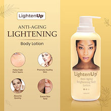 Load image into Gallery viewer, LightenUp Anti-Aging Body Lotion 400ml - Formulated to Fade Dark Spots, Anti-Aging and Anti-Oxidant Properties, with Argan Oil and Shea Butter
