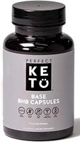 Perfect Keto BHB Exogenous Keto Capsules | Keto Pills for Ketogenic Diet Best to Support Weight Management & Energy, Focus and Ketosis Beta-Hydroxybutyrate BHB Salt Pills, 60 Count (Pack of 1)