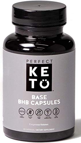 Perfect Keto BHB Exogenous Keto Capsules | Keto Pills for Ketogenic Diet Best to Support Weight Management & Energy, Focus and Ketosis Beta-Hydroxybutyrate BHB Salt Pills, 60 Count (Pack of 1)