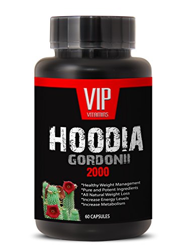 Top Hoodia Gordonii Powder - Pure Hoodia Gordonii Extract 2000mg - Hoodia Gordonii Highly Effective Appetite Suppressing (1 Bottle 60 Capsules)