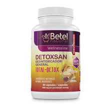 Load image into Gallery viewer, Detoxsan Capsules Total Detox Cleanse by Betel Natural - Healthy Liver and Colon - 1000 mg per Serving
