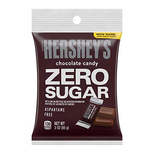 HERSHEY'S Chocolate Bars, Zero Sugar, 3 Ounce (Pack of 12)