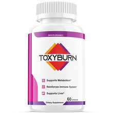 Load image into Gallery viewer, Zephyr Organics Toxiburn Weight Management Pills Liver Cleanse Diet Capsules Supplements Reviews Toxi Burn Advanced Toxicburn Taxi Toxieburn (60 Capsules)
