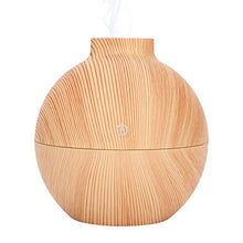 Load image into Gallery viewer, Essential Oil Diffuser, 130ml BPA Free Mist Humidifier Wood Grain Aromatherapy Diffuser with Changing Night Continuous Quiet Diffuser Aroma (02)
