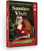 AtmosFX Santa's Visit Digital Decorations DVD for Christmas Holiday Projection Decorating