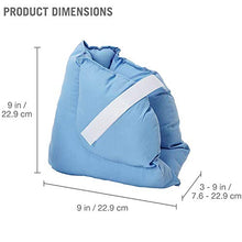 Load image into Gallery viewer, DMI Heel Cushion Protector Pillow to Relieve Pressure from Sores and Ulcers, Adjustable in Size, Blue, White, No Flavors, Sold as a Set of 2

