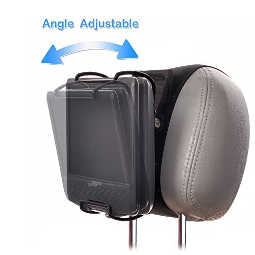 WANPOOL Portable DVD Player Car Headrest Mount with AngleAdjustable C