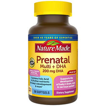 Load image into Gallery viewer, Nature Made Prenatal Multivitamin with 200 mg DHA, Multivitamin to Support Baby Development and Mom, 90 Softgels, 90 Day Supply
