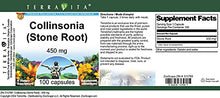 Load image into Gallery viewer, Collinsonia (Stone Root) - 450 mg (100 Capsules, ZIN: 510769) - 3 Pack
