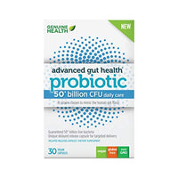 Genuine Health Probiotics, 50 Billion CFU, Daily Care, 15 Diverse Strains, Soy Free, Gluten Free, Vegan Delayed-Release Capsules for Advanced Gut Health, 30 Count