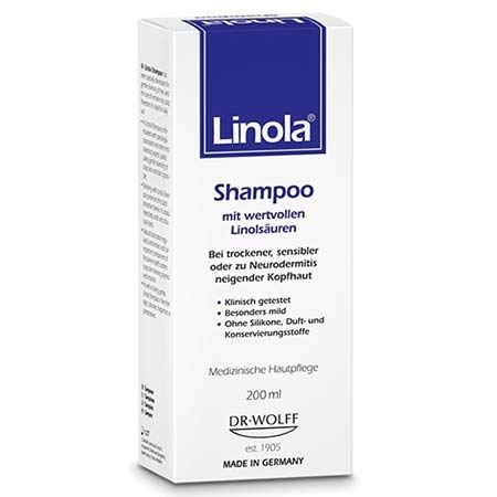 #MC LINOLA Shampoo 200ML-specially Developed for The Gentle Cleansing of The Scalp and Hair with Skin That is Dry, Sensitive or Prone to atopic Eczema