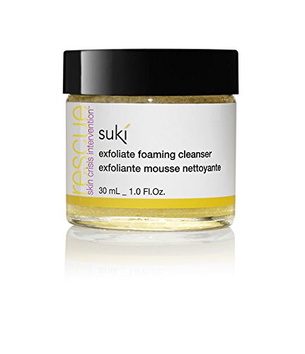Suki Skincare Exfoliate Foaming Cleanser - With Natural Sugar & Colloidal Oat - Mechanical Exfoliant that Reduces Dry Skin Buildup While Promoting Radiant, Smooth, Soft Skin - 1 oz