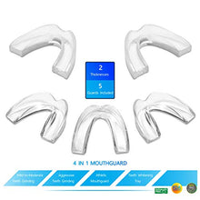 Load image into Gallery viewer, The ConfiDental - Pack of 5 Moldable Mouth Guard for Teeth Grinding Clenching Bruxism, Sport Athletic, Whitening Tray, Including 3 Regular and 2 Heavy Duty Guard (3 (lll) Regular 2 (II) Heavy Duty)
