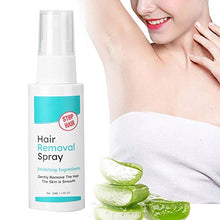 Load image into Gallery viewer, 50ml Hair Removal Spray, Painless Depilatory Cream Nourishing Hair Inhibitor Body Hair Remover Use for Arms Legs Underarms Bikini Line for Sensitive Skin
