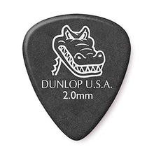 Load image into Gallery viewer, Jim Dunlop Gator Grip Standard 2.0mm Black Guitar Picks (417P2.0)
