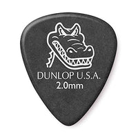 Jim Dunlop Gator Grip Standard 2.0mm Black Guitar Picks (417P2.0)