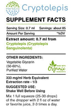 Load image into Gallery viewer, Cryptolepis B60 Alcohol-Free Herbal Extract Tincture, Super-Concentrated Wildcrafted Cryptolepis (Cryptolepis Sanguinolenta) Dried Root (2 fl oz)

