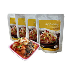Load image into Gallery viewer, (Pack of 4) Instant Dried Papaya Salad - Delicious Intense Flavor - Gluten Free - No Dyes - No preservatives - Mix With Real Vegetable And Seasoning Powder 35g (Tum Plara)
