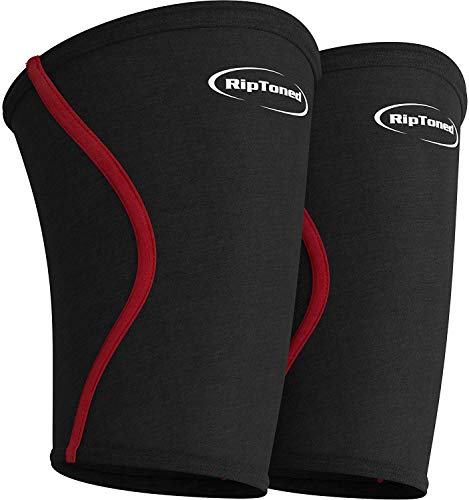Elbow Sleeves (Pair) - Rip Toned - Elbow Brace For Compression & Support For Weightlifting, Powerlifting, Bodybuilding & Strength Training, Tendonitis & Arthritis. Men & Women.