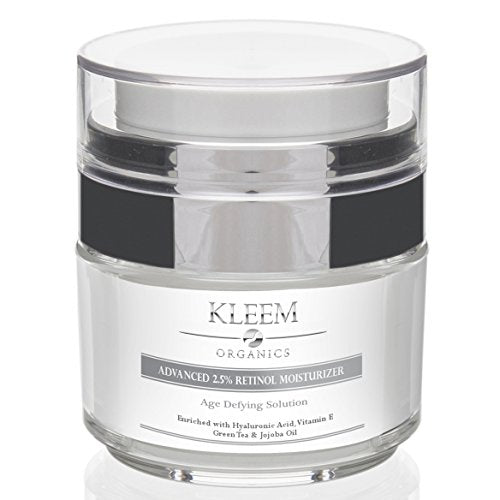Anti Aging Retinol Moisturizer Cream for Face and Eye Area with 2.5% Retinol and Hyaluronic Acid. Be
