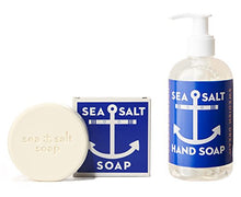 Load image into Gallery viewer, KALASTYLE Swedish Dream Sea Salt Invigorating Bath and Liquid Hand Soap, Bar and Pump Bottle, Set of 2

