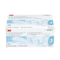 3M Micropore S Surgical Tape, 2770-1, 1 inch x 5.5 yard (2.5 cm x 5 m), 12 Rolls/Box, 10 Boxes/Case