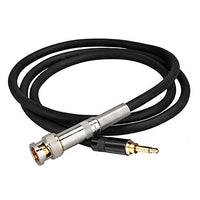 Eightwood 75ohm BNC Plug Male to 3.5MM Mono Male Coaxial Power Audio Cable 3 feet