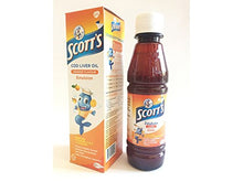 Load image into Gallery viewer, Cod Liver Oil Orange for Kids with Vitamins A &amp; D Scott&#39;s Emulsion - 7.05 Oz (200ml.) (Packs of 2)
