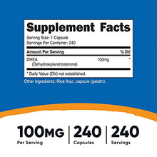 Load image into Gallery viewer, Nutricost DHEA 100mg, 240 Capsules - Gluten Free, Soy Free, Non-GMO, Supplement
