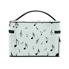Load image into Gallery viewer, Cooper girl Music Note Cosmetic Bag Travel Makeup Train Cases Storage Organizer

