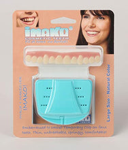 Load image into Gallery viewer, Imako Cosmetic Teeth 2 Pack. (Small, Natural) Uppers Only- Arrives Flat. Fit at Home Do it Yourself Smile Makeover!
