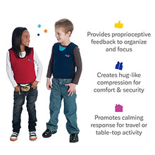 Load image into Gallery viewer, Fun and Function - Blue Weighted Compression Vest for Kids &amp; Adults - Calming Weighted Vest for Kids with Sensory issues - Compression &amp; Kids Weighted Vest - Toddlers, Kids, Teens &amp; Adult Sizes
