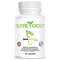 NutriGout Uric Acid Cleanse Supplement for Active Mobility, Strong Flexibility, Muscle Pain Relief, Joint Comfort and Kidney Support - Non-GMO, Gluten Free