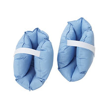 Load image into Gallery viewer, DMI Heel Cushion Protector Pillow to Relieve Pressure from Sores and Ulcers, Adjustable in Size, Blue, White, No Flavors, Sold as a Set of 2
